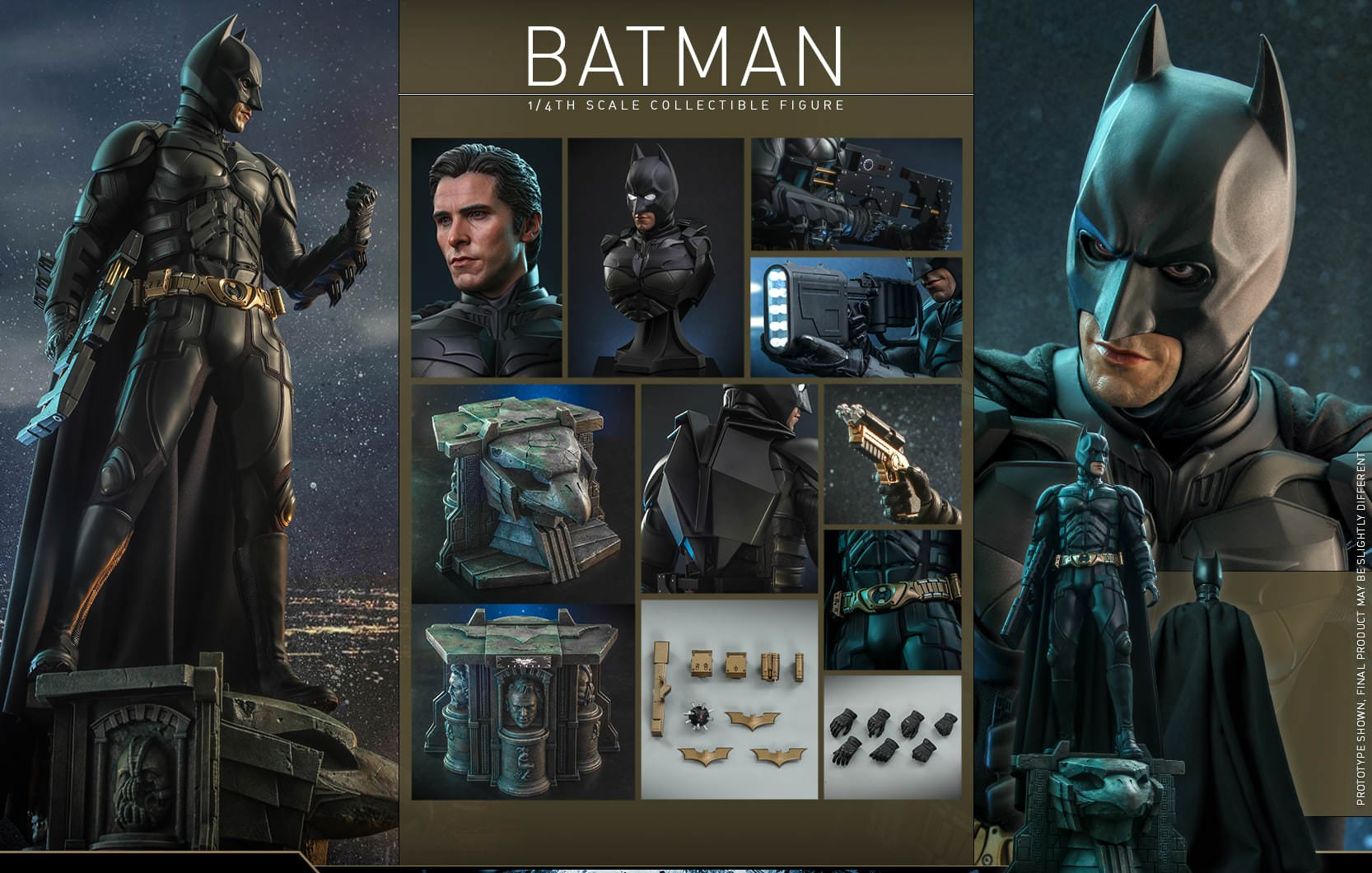 Hot Toys Batman -The Dark Knight Trilogy Batman QS019 1/6 Figure