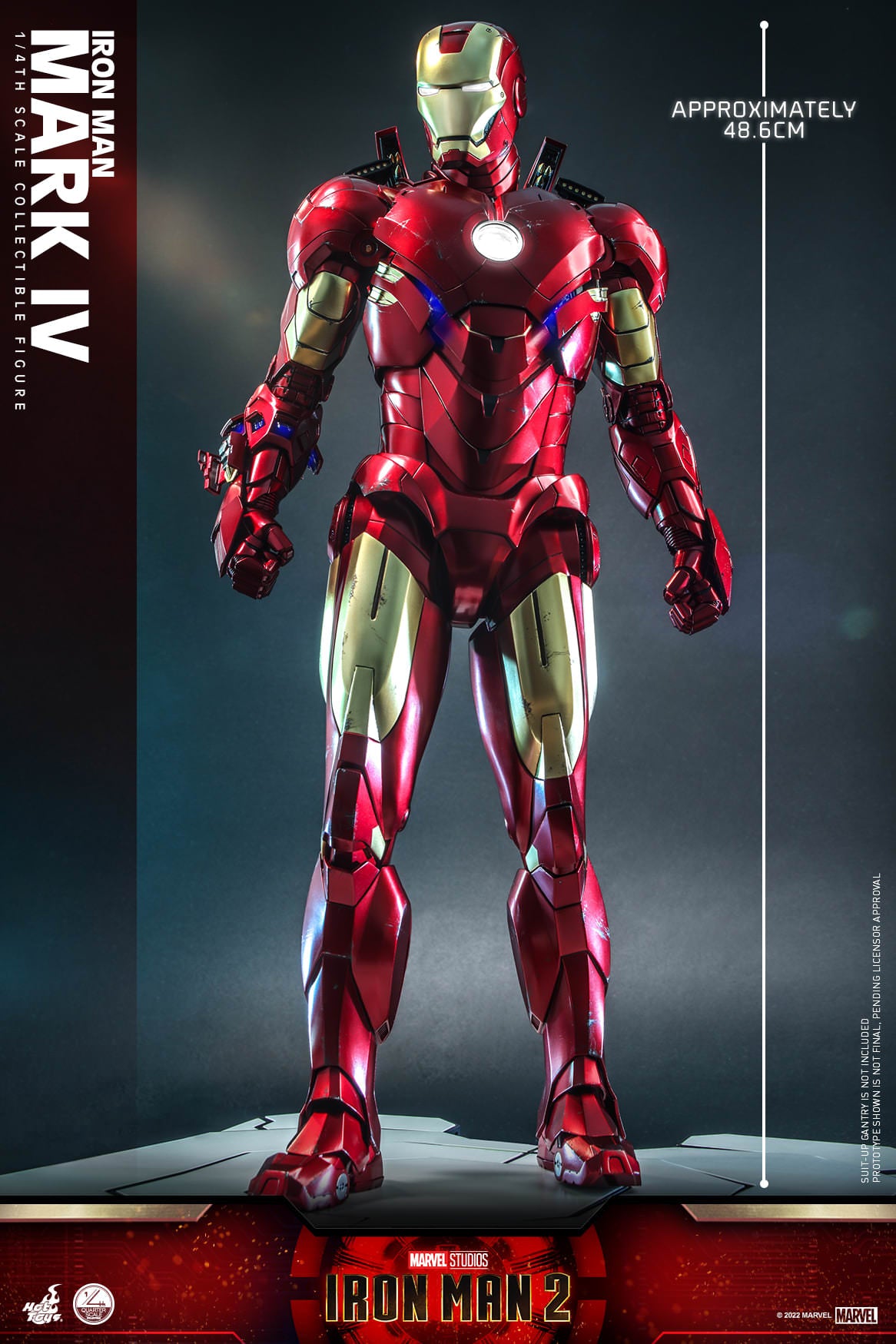 Hot Toys Ironman-Ironman 2 Ironman Mark VI with Suit Up Gantry QS021 1/6 Scale Figure