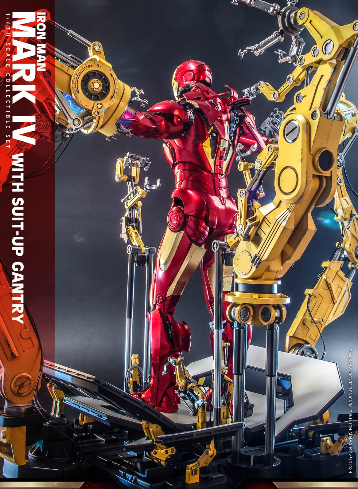 Hot Toys Ironman-Ironman 2 Ironman Mark VI with Suit Up Gantry QS021 1/6 Scale Figure