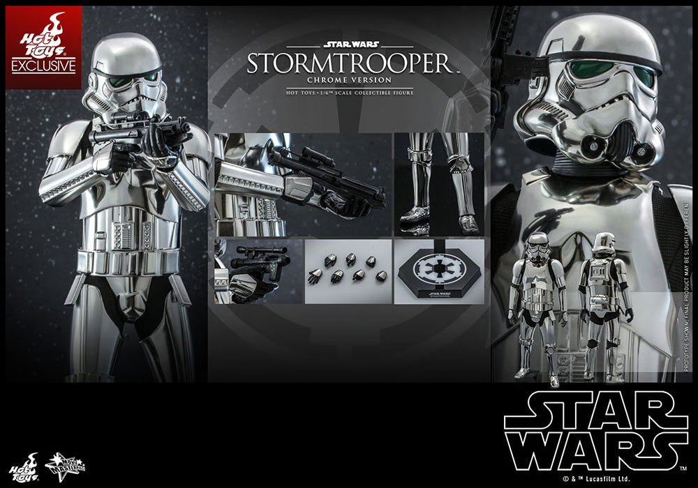 Hot Toys Stormtrooper (Chrome Version) Hot Toys Star Wars MMS615 1/6 Scale Figure
