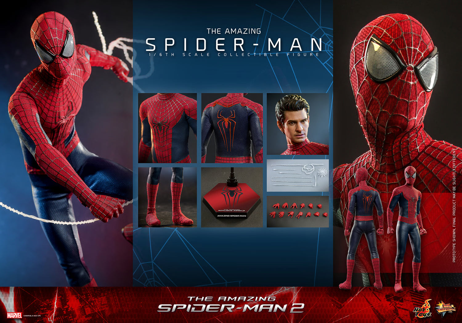 Hot Toys The Amazing Spiderman 2 The Amazing Spiderman 1/6 Scale Collectible Figure MMS658