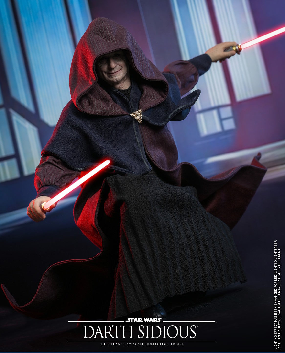 Hot Toys Star Wars–The Clone Wars Darth Sidious TMS102 1/6 Scale Figure