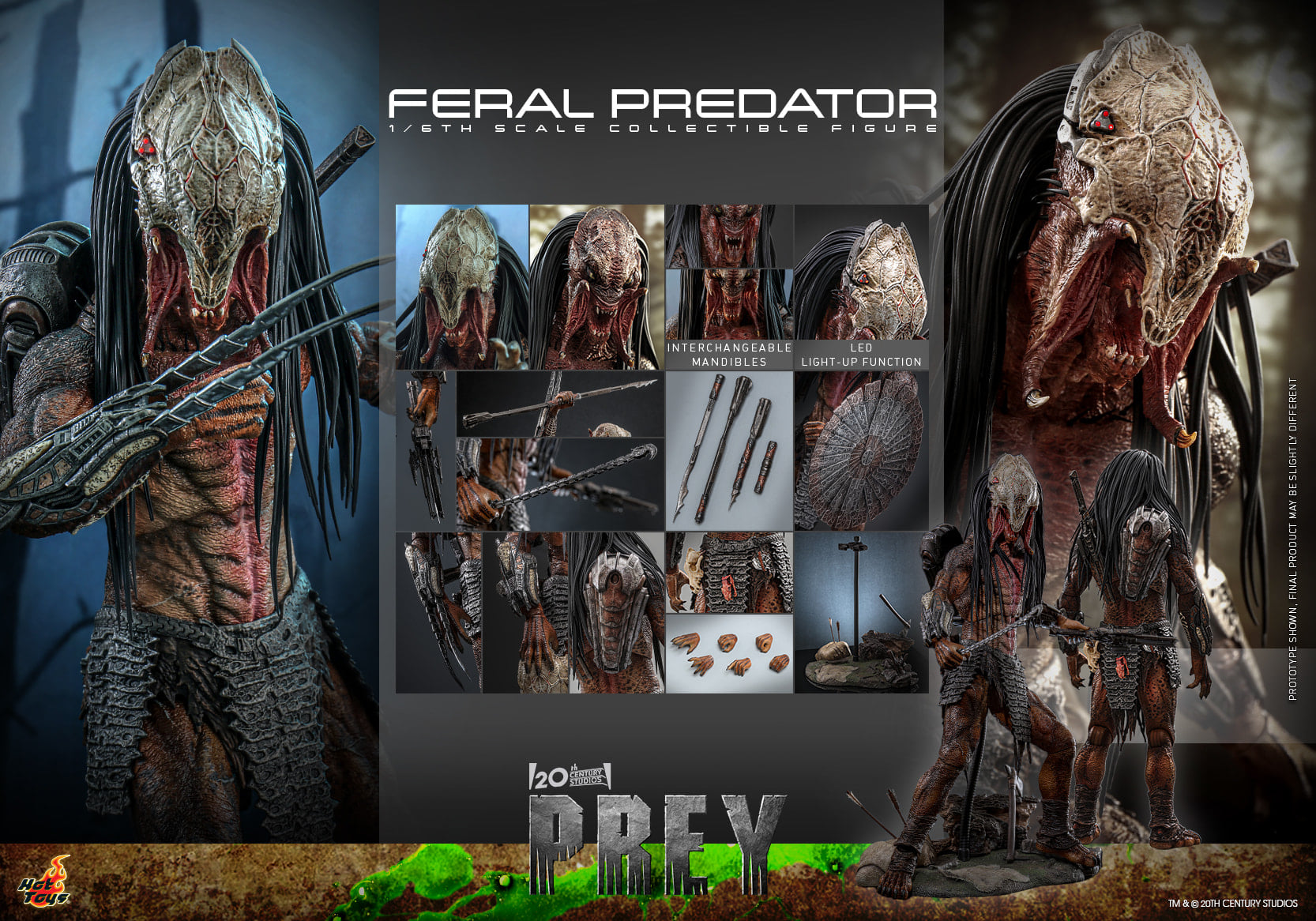 Hot Toys Prey – Feral Predator TMS114 1/6 Scale Figure