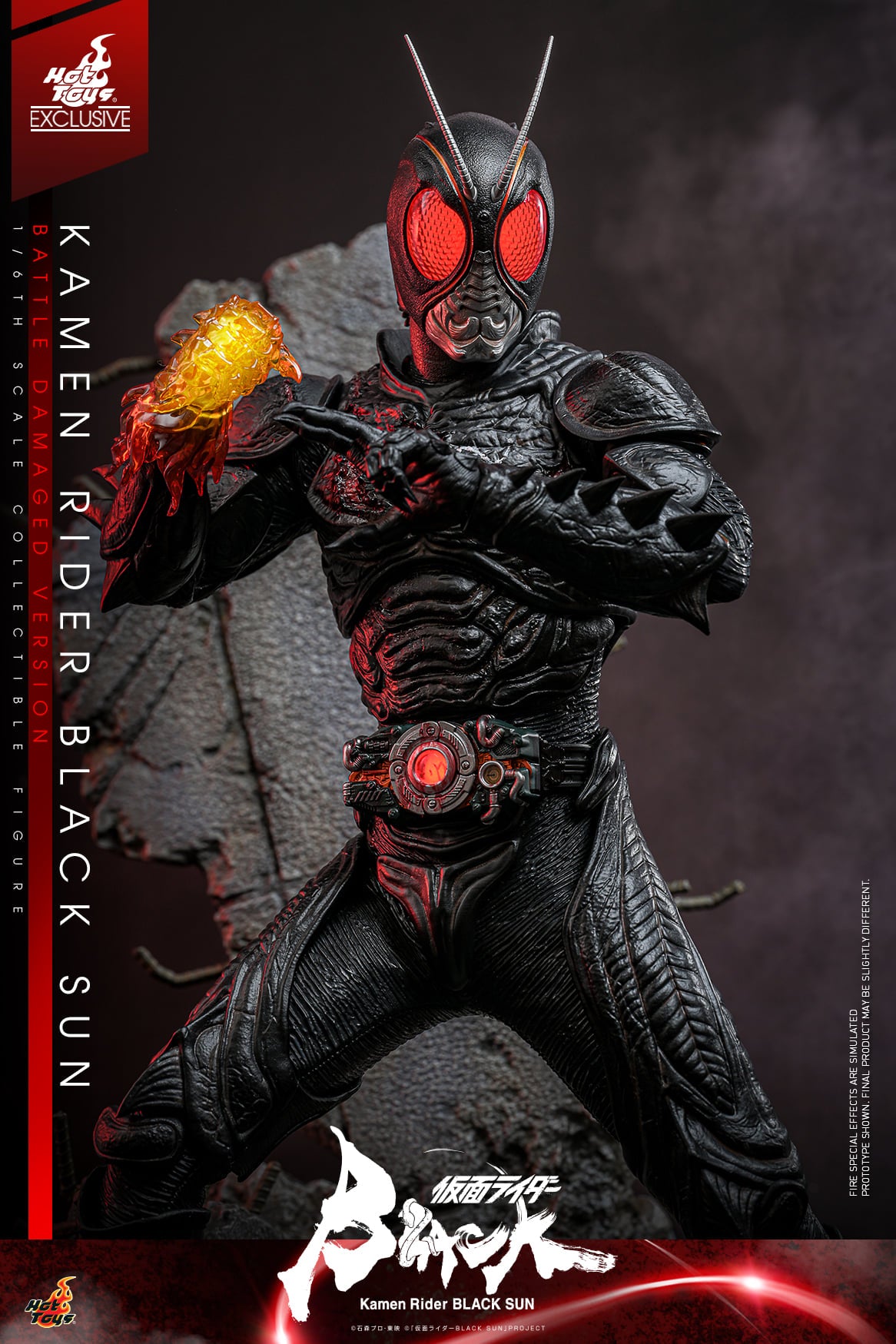Hot Toys Kamen Rider Black Sun-Kamen Rider Black Sun Battle Damaged Version TMS115 1/6 Scale Figure