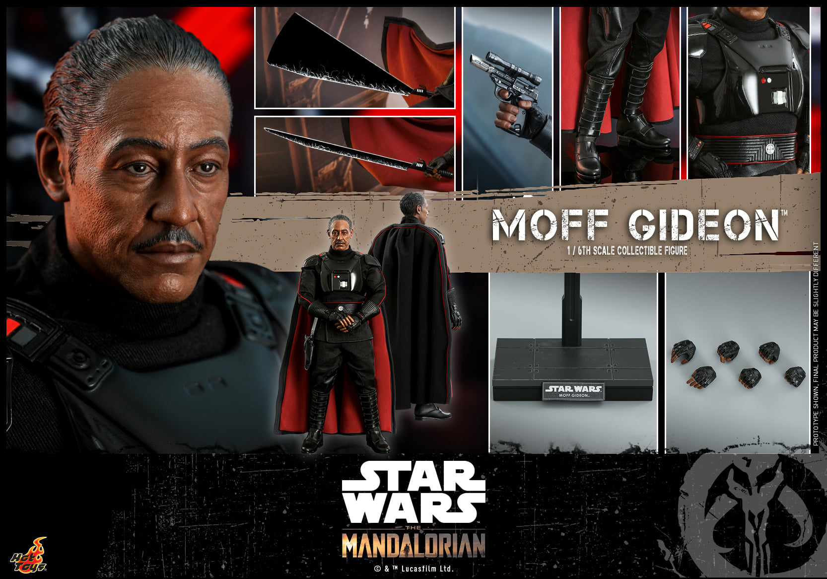 Hot Toys The Mandalorian-The Mandalorian Moff Gideon TMS029 1/6 Scale Figure