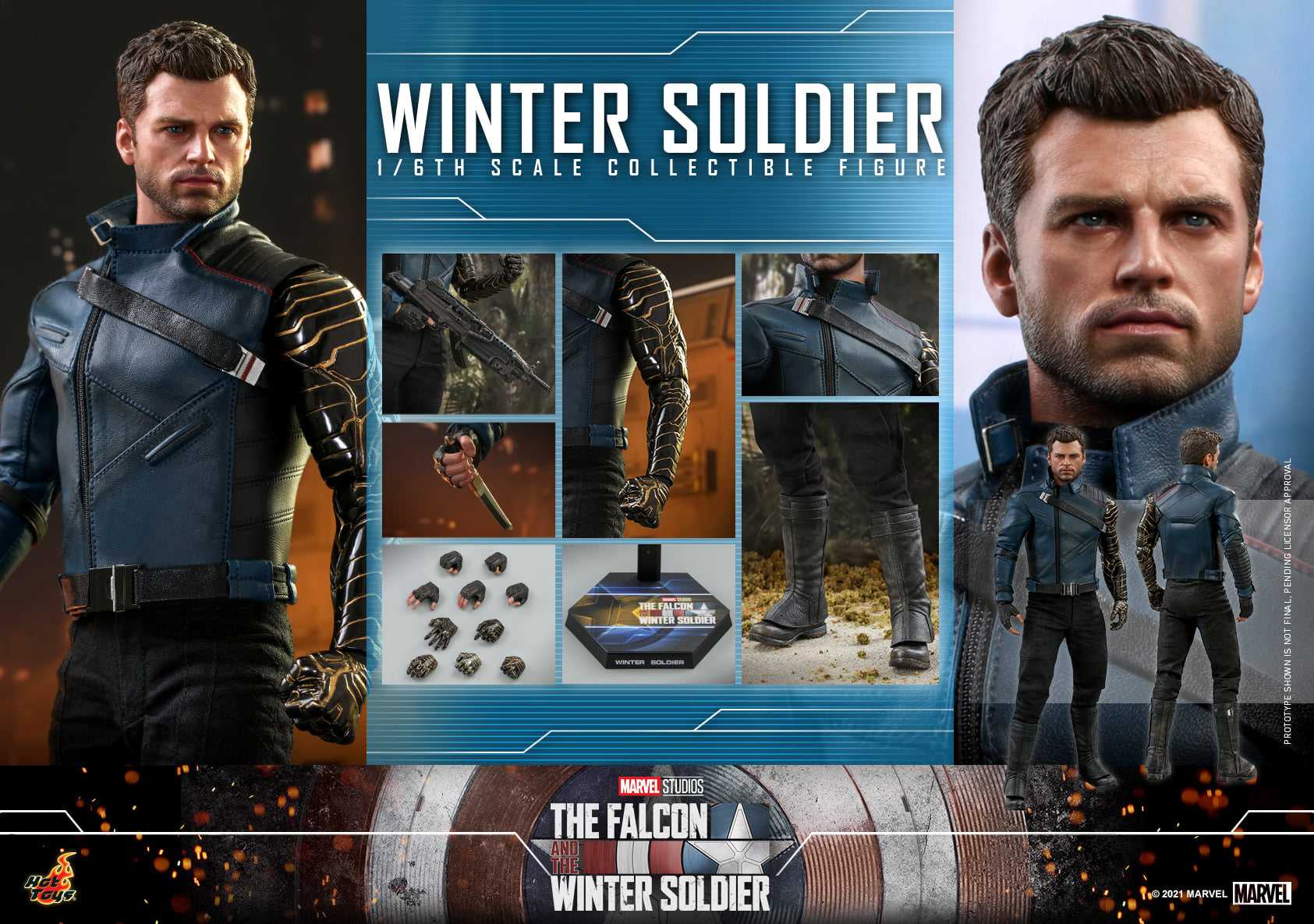 Hot Toys Bucky Barnes Hot Toys The Falcon and The Winter Solider TMS039  1/6 Scale Figure