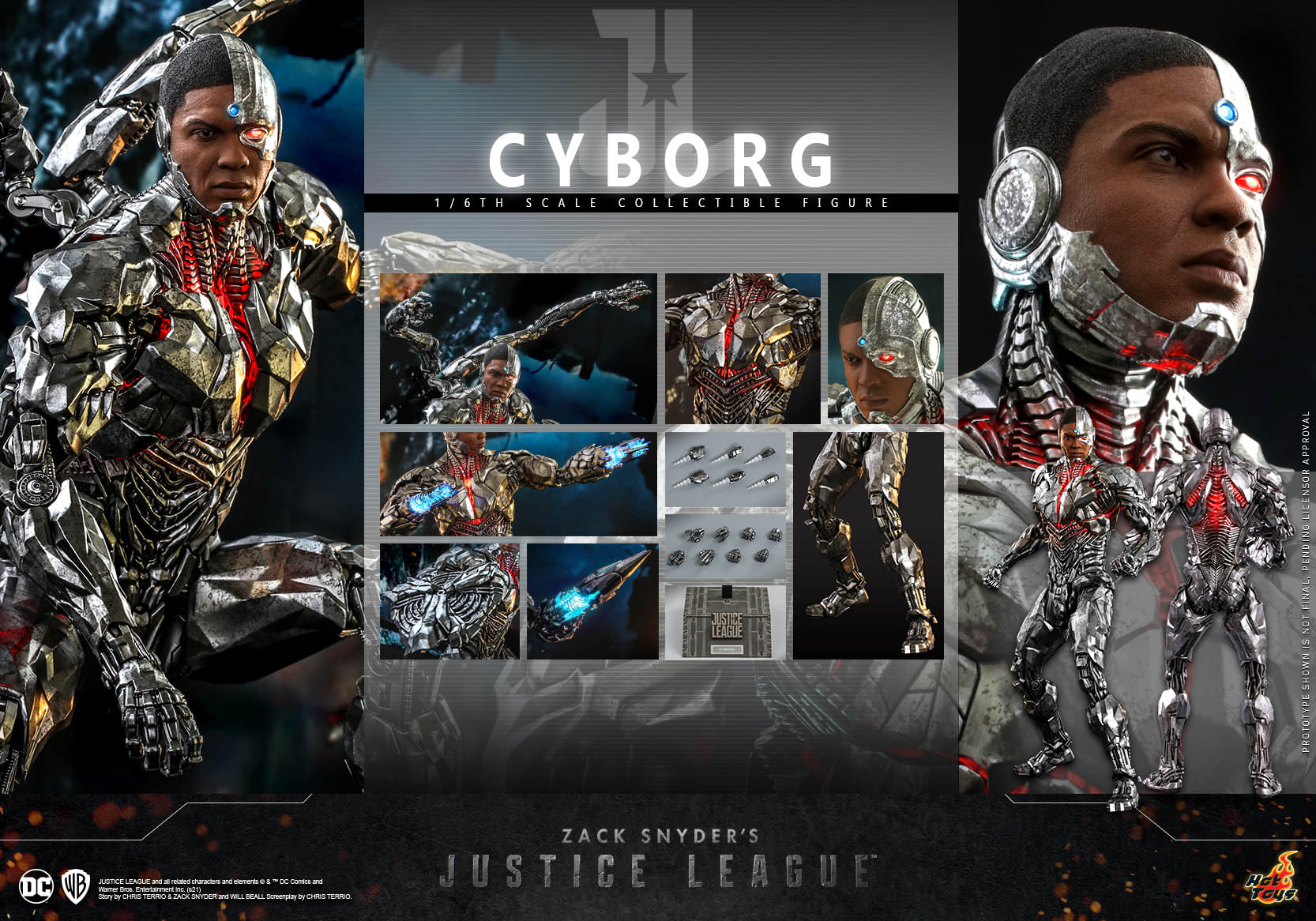 Hot Toys Zack Snyder's Justice League Cyborg TMS057 1/6 Scale Figure