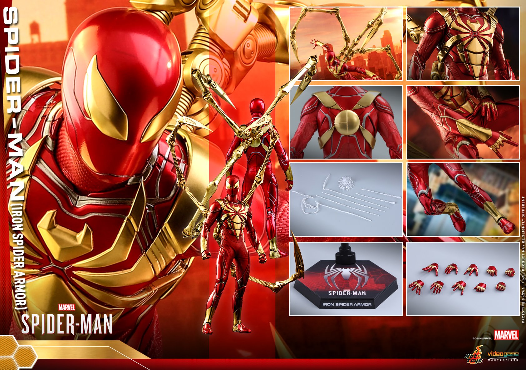 Hot Toys Spider-Man (Iron Spider Armor) Hot Toys Marvel’s Spider-Man VGM38 1/6 Scale Figure