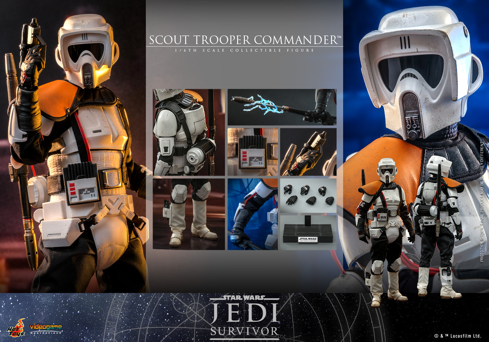 Hot Toys Scout Trooper Commander Hot Toys Star Wars : Jedi Survivor VGM53 1/6 Scale Figure